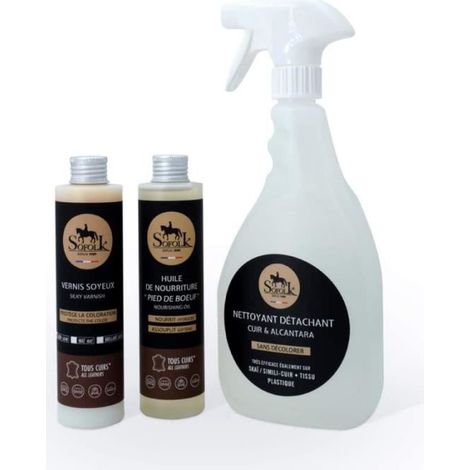 Kit di manutenzione per pelle SOFOLK: Pulisci, proteggi e nutri seggiolino auto, divano o poltrona (1/4)