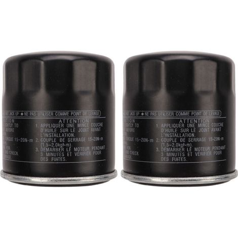 Nettoyant à Huile, 2PCS Filtre à Huile 5GH 13440 70 Remplacement de Surface Lisse Noir pour YZF-R1 2000-2014. (1/4)