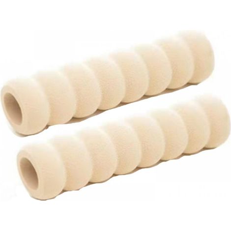 Couvre-poignées de porte en mousse souple – Lot de 2, couleur blanc cassé, protection douce et discrète pour poignées intérieures (1/5)