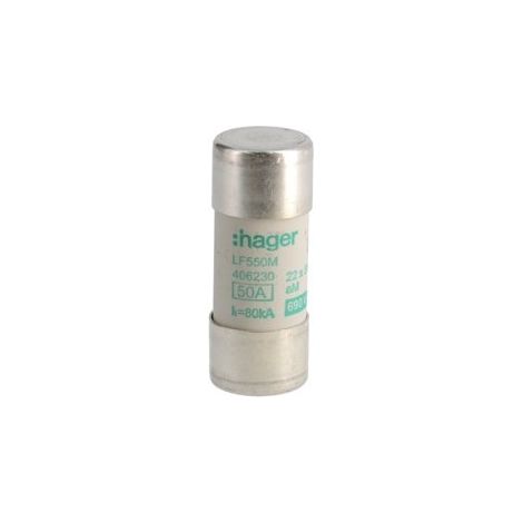 Cartouche fusible industrielle 22x58 aM 50A (LF550M) (1/2)