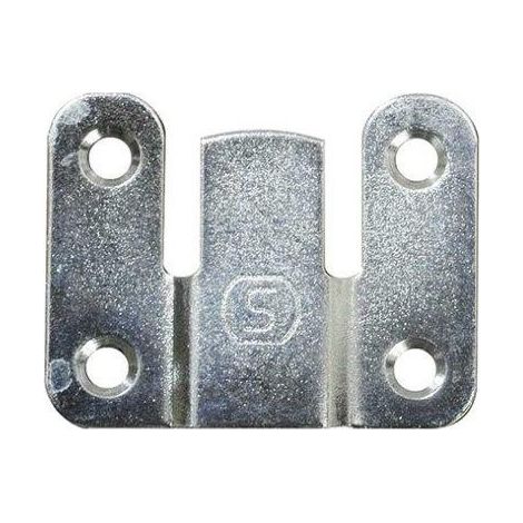 ATTACCAGLIE QUADRE FISSAGGIO AD INCASTRO FERRO ZINCATO 4 PZ.