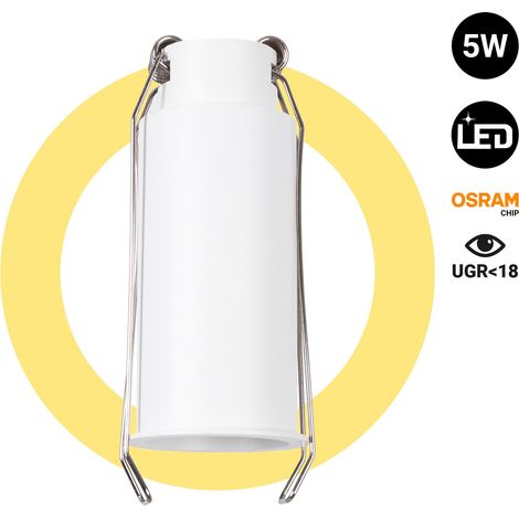 Downlight LED Mini 5W - Chip OSRAM - Niedriger UGR - Ø 34mm