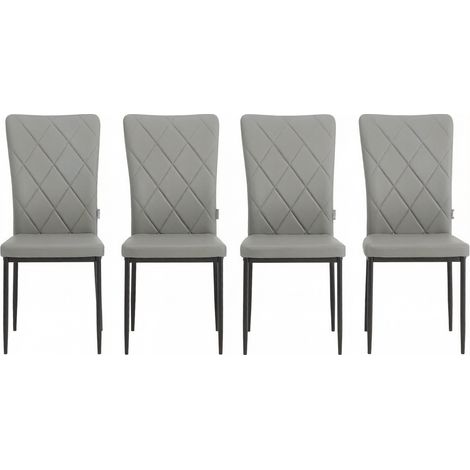 Chaises de salle d’attente moelleuses, chaises de salle à manger à dossier haut, chaises de travail, chaises de cuisine élégantes, chaises de salon, chaises de réception (4 chaises seulement) (1/5)