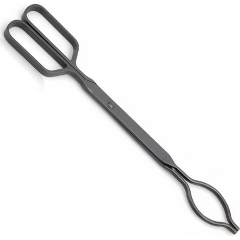 Tenaza de Hierro Antracita 16x4 mm Pinza para Leña y Carbón en Chimenea y Estufa (1/5)