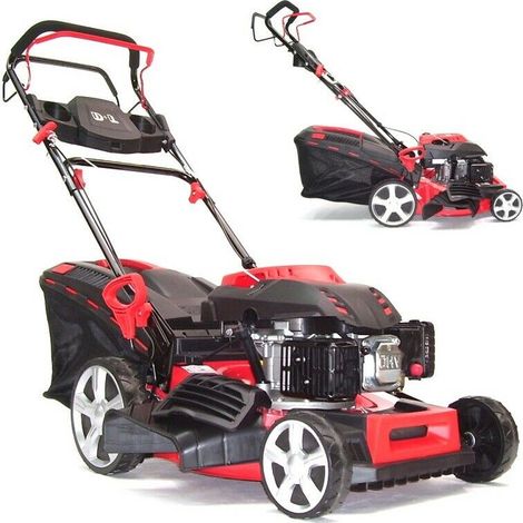 Benzin Rasenmäher 460mm Selbstantrieb 55788 Motormäher Benzinmäher Mäher 46cm (1/5)