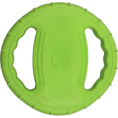 Jouet à disque volant pour chien, jouet en caoutchouc résistant aux morsures pour chien, jouet d'entraînement en plein air, jouet flottant pour animaux de compagnie, jouet à disque volant d'entraîneme (1/5)
