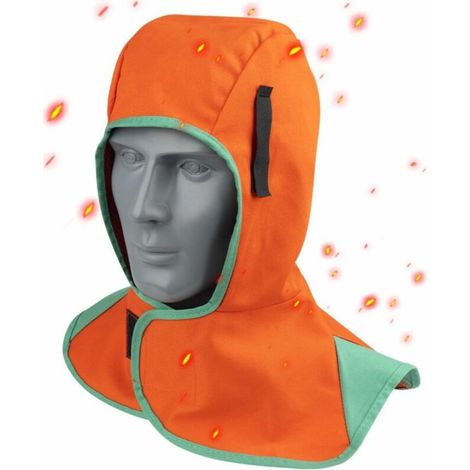 Casque de soudage ignifuge lavable – protection thermique haute résistance pour fer à souder, capuche sécurisée et confortable (1/5)