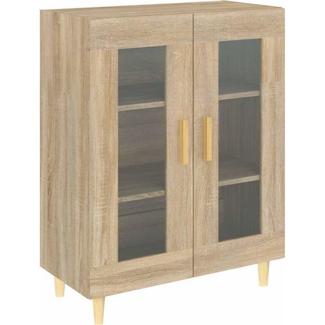 Sideboard/Anrichte/Buffet Sonoma-Eiche 69,5x34x90 cm Holzwerkstoff LXWW108025 (1/5)
