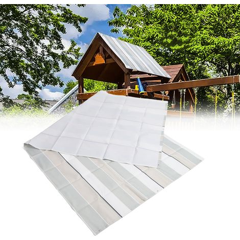 Pare-soleil pour balançoire en tissu Oxford 600D imperméable, résistant aux intempéries et ignifuge, pour aire de jeux extérieure (1/5)