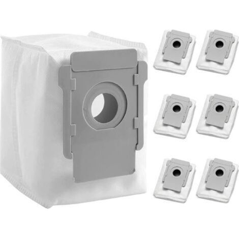[6 pièces] Sacs d'aspirateur compatibles pour iRobot Roomba - Série i & s & j Clean Base Modèles d'élimination automatique de la saleté, accessoires et pièces de rechange pour i7 i3 i4 i6 i8 s9 j7 Cle (1/5)