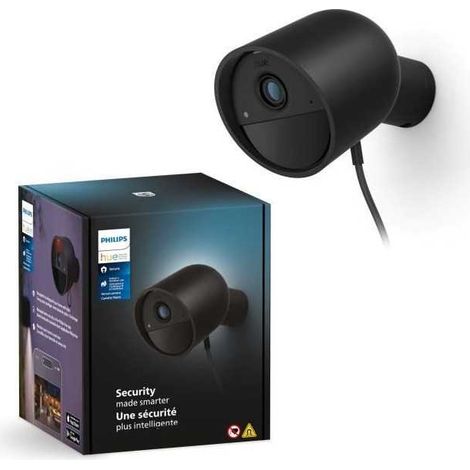 Kabelkamera - Philips Hue - Sicher - HD 1080P - Innen- oder Nutzung im Freien - Steuerung mit einer einzigen App - Schwarz (1/3)