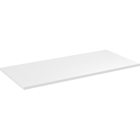 Plan de travail DTDL 81x1,8x46,5cm, blanc brillant (1/4)