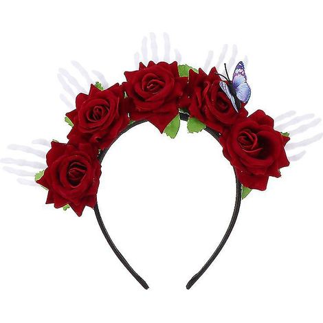 1 Stück Totenkopfhand-Kopfschmuck für Halloween-Dekorationen