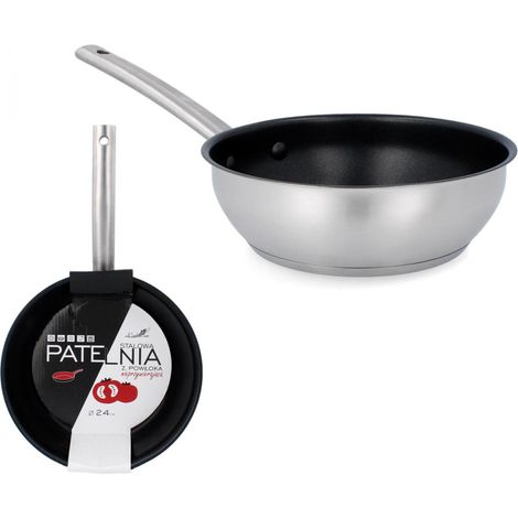 Sartén de acero KIR5919 de 24 cm con revestimiento antiadherente.