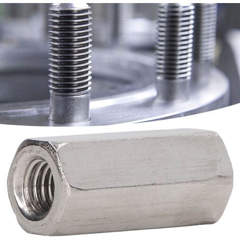 Écrou de raccordement hexagonal M81,25-13-L30mm en acier inoxydable 304 (1/5)