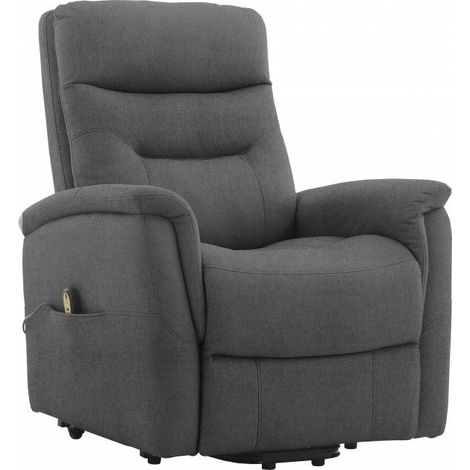 POLTRONA RECLINER SOFT DUE MOTORI TESSUTO GRIGIO