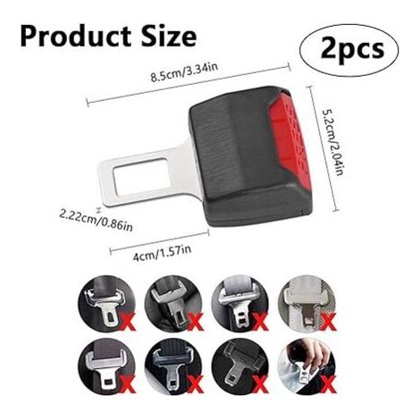 Paire de rallonges de ceinture de sécurité de voiture, rallonges de ceinture de sécurité, rallonges de ceinture de sécurité de voiture, ceintures de sécurité pour bébé, maternité, tout-pe