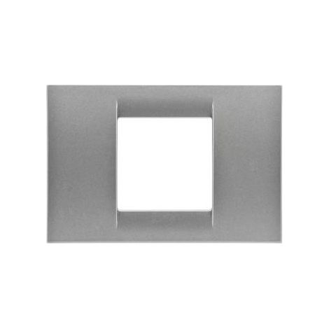 PLAQUE 2 P.TITANE METALLISE SYSTEM VIRNA GEWISS GW22282