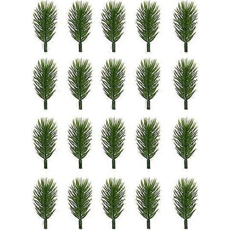 20 aiguilles de pin artificielles réalistes, sans arrosage, pour compositions florales DIY, décoration de mariage et de fête.6 cm (1/5)