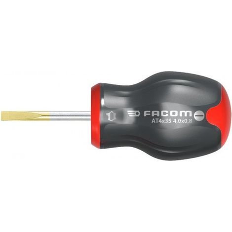 Tournevis Facom, Pointe Plate 0,8 x 4 mm type Trapu, 35 mm ( Prix pour 1 )