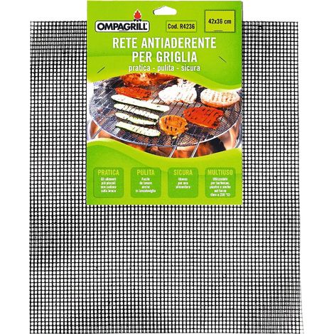 RETE ANTIADERENTE PER GRIGLIARE cm 42x36  - OMPAGRILL