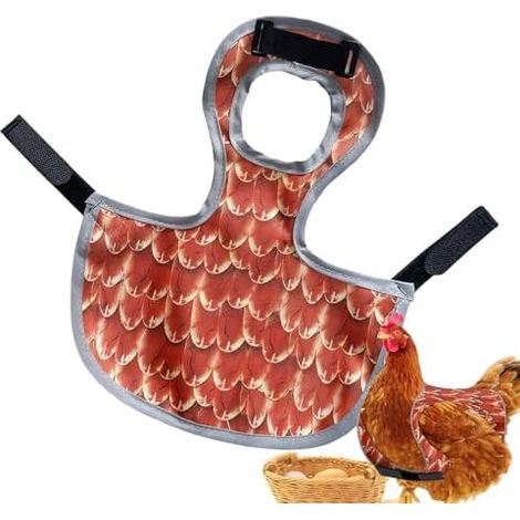 Protection dorsale pour poules – Protection dorsale réutilisable et lavable avec sangle ajustable Vestes de protection pour poussins, volailles, animaux de compagnie, poussins, ailes, extérieur, inté (1/5)