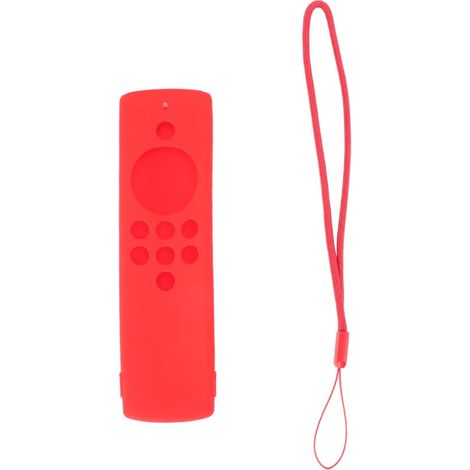 Waschbare Silikon-Schutzhülle für die Fire TV Stick Lite Fernbedienung, stoßfest und langlebig, rote Farbe (1/5)
