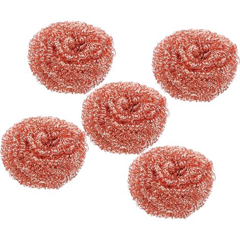 Lot de 5 Boules de Nettoyage en Cuivre pour Panne de Fer à Souder - Dessoudage et Nettoyage de Fil de Soudure (1/5)