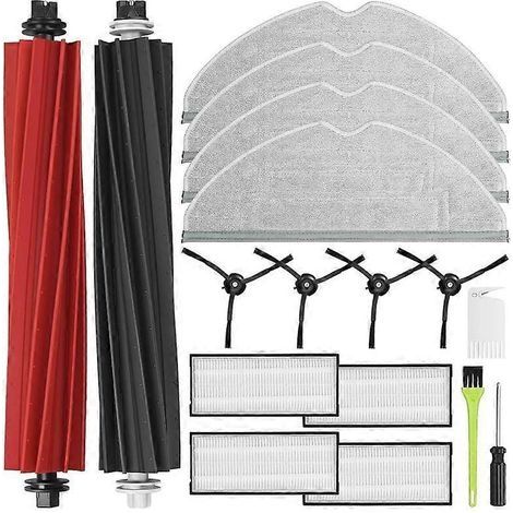 Pièces détachées pour aspirateur robot Roborock S8 Pro Ultra : double brosse principale, brosse latérale, filtre HEPA, lingettes de nettoyage (1/5)