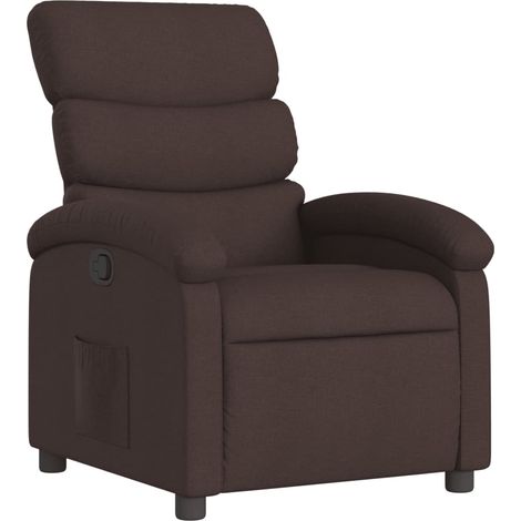 Maison Exclusive - Relaxsessel Dunkelbraun Stoff