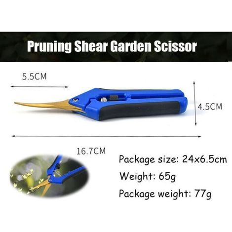 Professionelle Bypass-Gartenschere – Edelstahl, ergonomisch mit Anti-Schock-Feder (1/3)