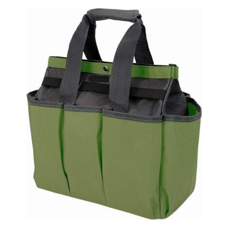 Sac de rangement pour outils de jardin en tissu Oxford-Vert foncé (1/5)