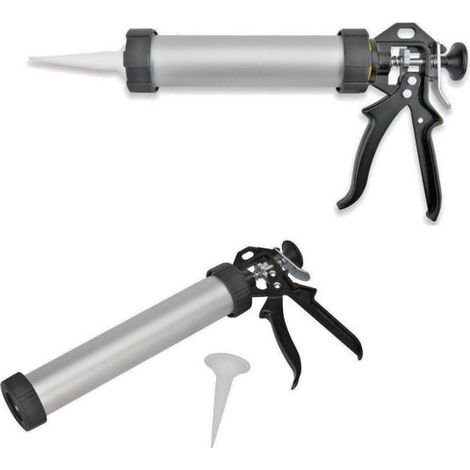 PISTOLA PER CARTUCCIA SILICONE FUGHE 230 MM IN ALLUMINIO PROFESSIONALE BECCUCCIO