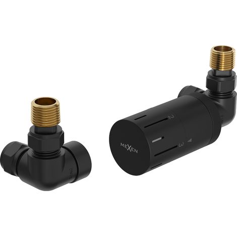 Mexen G05 conjunto termostático axial, negro - W903-958-70 (1/3)