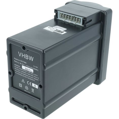 vhbw Batterie compatible avec Wolf Garten Li-Ion Power 37 Li-Ion Power 40 outil électrique (1500 mAh, Li-ion, 36 V) - Remplacement pour 4939090, Li-Ion Power-Pack 1 (1/5)