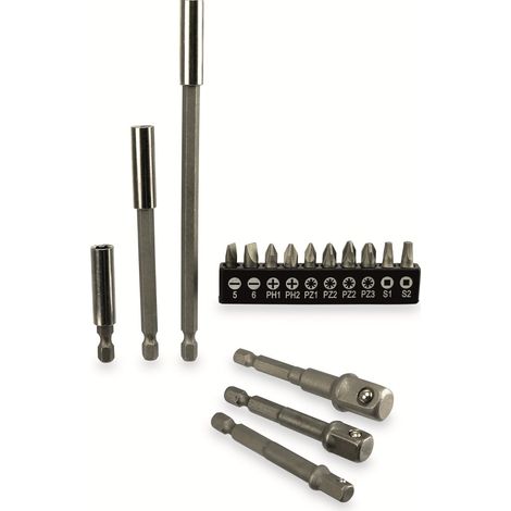 Steckschlüssel Adapterbit Set Aster socket adapter bit set 16 Stück