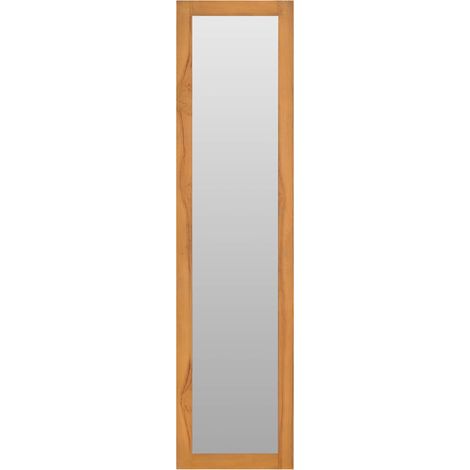 Maison Exclusive - Specchio da Parete con Mensole 30x30x120 cm in Massello di Teak (1/5)