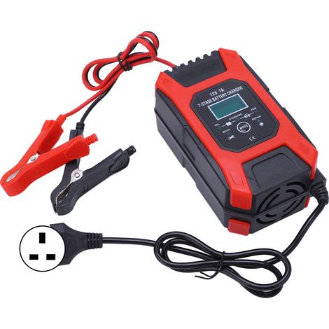 Smart Battery Charger 7 Stage Repair 12V 7A Car Automotive Tools Equipment AC100‑240V UK Plug (1/5)