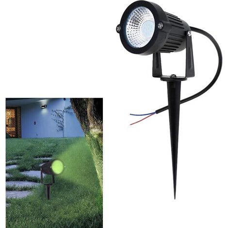 Faretto Led 5 W Proiettore Luce Verde Da Giardino Con  Picchetto Es06-nv (1/3)