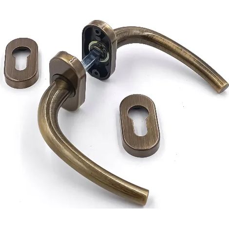 MANIGLIA GPB MILENA ROS/BOC OVALE YALE BRONZATO (1/4)