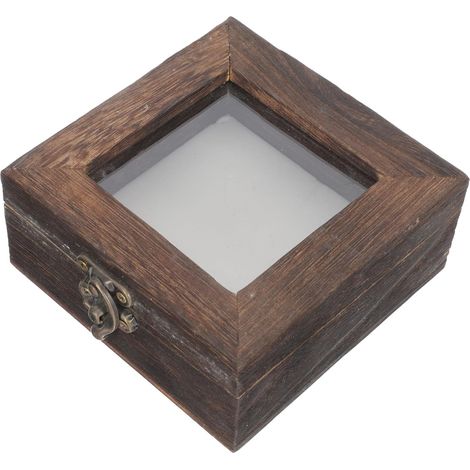 Boîte À 3.94X3.94X1.77 Pouces Avec Couvercle Transparent - Boîte D'Affichage Spécimen Insecte Pour Bijoux Et Décoration De Bureau (1/5)