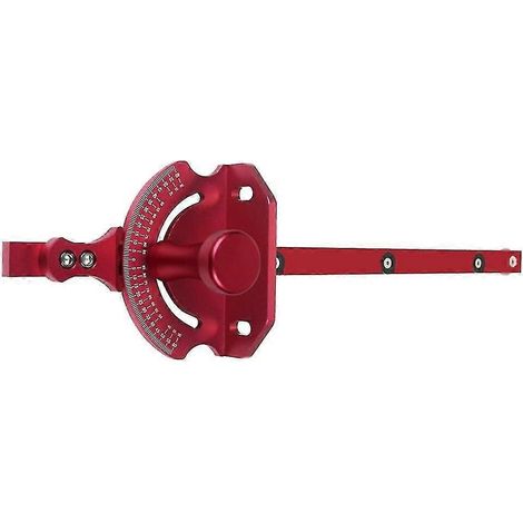 Guide d'onglet universel pour scie circulaire avec trou de changement de vitesse à angle fixe, rapporteur d'angle pour scie à onglet avec poignée de poussée et rail en T (1/5)