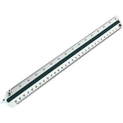 Rumold 150KE/1/30 Architekt 1 Righello triangolare Plastica Bianco 30 cm (1/4)