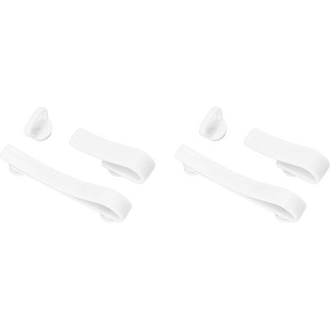 Crochets pour sac de plage en plastique, accessoires de sac, insert, porte-gobelet mignon, connecteur, porte-clés, blanc (1/5)