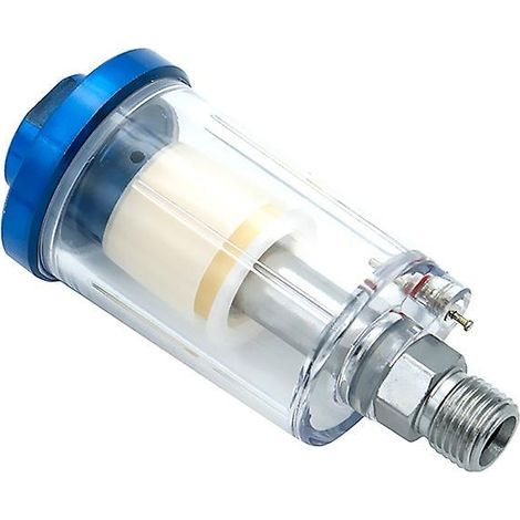 1pc Hot 1/4'' Inline Oil/Water Separator for Compressor, Spray Paint Gun, Air Hose, Filter, Moisture Trap (1/4)