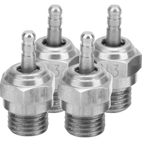 Bougie d'allumage de tête de feu N3 N4, pièce d'accessoire de voiture de RC de bougie d'allumage de tête de feu N3 N4 adaptée au moteur au méthanol de Redcat HSP (1/5)