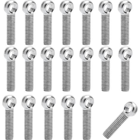 Vis à Œil M5x20mm Inox A2-70 DIN444 - Lot de 20 - Acier Inoxydable - Fixation Résistante - Industrie et Bricolage (1/5)