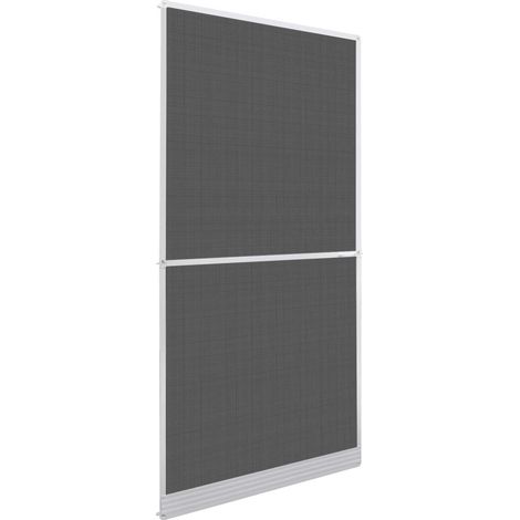 Schermo Insetti a Battente Bianco e Nero 100 x 215 cm vidaXL