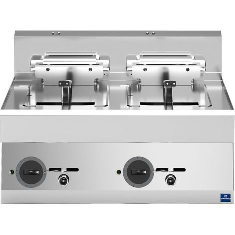 Friteuse électrique de table, 10+10 litres - 18 kW 700x650x300 mm - VIRTUS