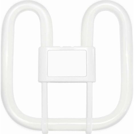Ampoule GR10q à 4 broches, 28 W, lumière blanche chaude 3500 K, 2000 lumens, lampe fluorescente compacte carrée 2D CFL, ampoule à 4 broches, 220 V CA, ampoule papillon plate GR10q DD. (1/5)
